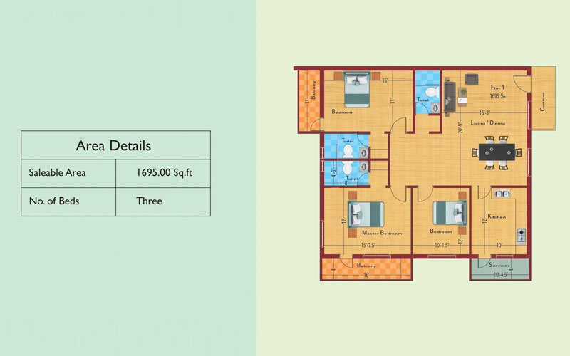 Adithya Developers - Floor Plan - 2