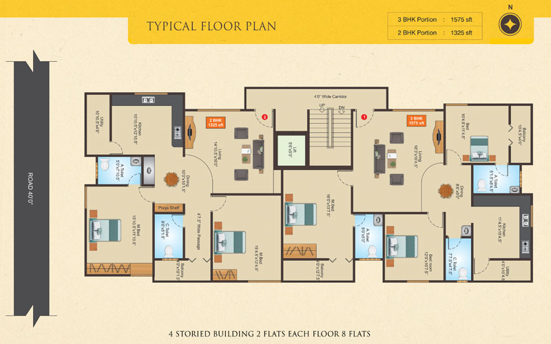 Adithya Developers - Floor Plan - 1