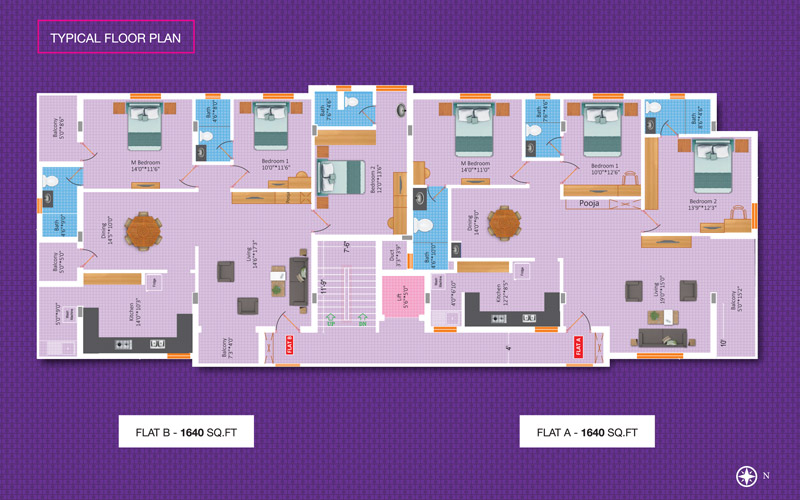 Adithya Developers - Floor Plan - 1